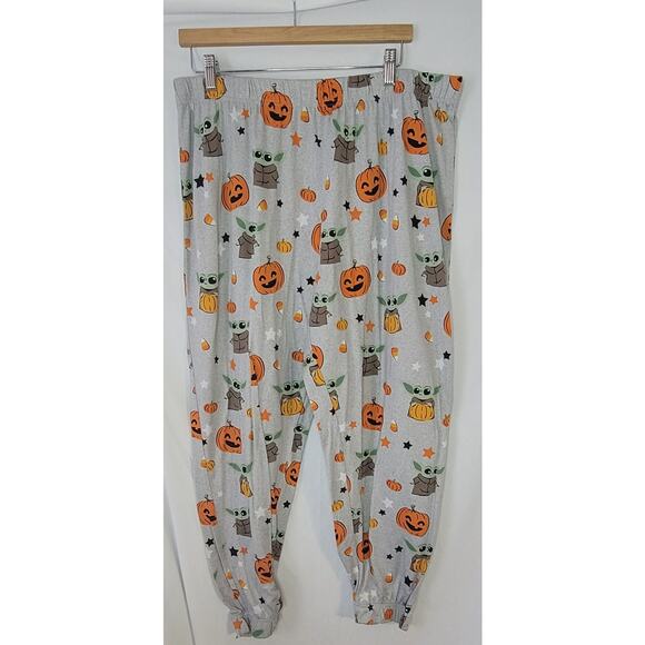 Munki Munki- 2 piece pajama pants- Flamingos and Baby Yoda- size XL - Picture 4 of 13